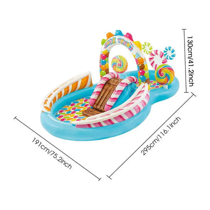 Nuovo Scivolo D'acqua Per Bambini Divertimento Prato Scivoli D'acqua Iatables Piscine Anello Lancia Gioco Per I Bambini Estate Scivolo Set Cortile Giocattoli All'aperto