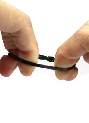 100/150/200mm fascette in Nylon nero fascette autobloccanti in plastica con cerniera in filo cinghie avvolgenti per cavi fai da te fissare l'organizzatore