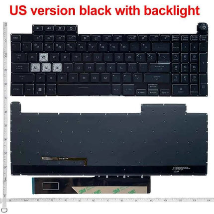 US Backlight Keyboard for ASUS TUF Gaming F15 FX507 FX507Z FX507ZC FX507ZE FX507ZM Replacement Keyboards 6913US00 V210846DS1