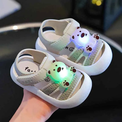 Sandali LED 2026 per Bambina, Scarpe Luminose per Bambine, Scarpe da Passeggio per Bambini, Scarpe Casual Bianche per Bambine