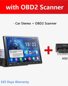 10 inch Android Car Stereo Single 1 Din Retractable Screen Apple CarPlay Android Auto 1Din Car Bluetooth Radio Head Unit