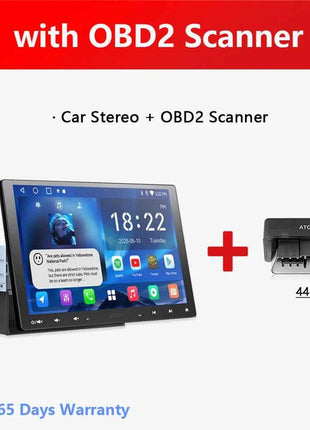 10 inch Android Car Stereo Single 1 Din Retractable Screen Apple CarPlay Android Auto 1Din Car Bluetooth Radio Head Unit