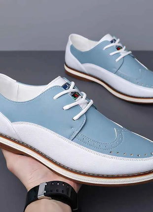 Scarpe Oxford da Uomo Primavera-Estate, Taglie Grandi 39-50, Comode Scarpe Casual in Pelle, Sneakers Traspiranti Versatili, Calzature Formali