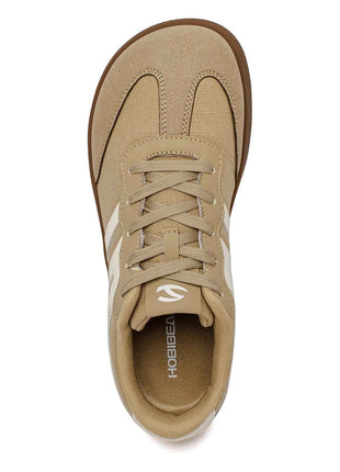 HOBIBEAR Wide Toe Shoes Mens Womens Minimalist Fabric Sneaker Lace Up Casual Walking Shoes