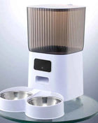 5L Double Bowls Smart Automatic Cat Feeder With Camera Cat Dry Food Video Dispenser Pet Smart Voice Recorder Auto Feeder For Dog