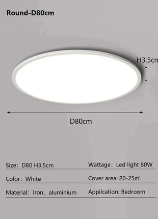AuroraRealm Illuminazione Ultrasottile Soggiorno Luce Nordico Moderna Lampada da soffitto a LED Decorazioni per la casa Camera da letto Balcone Cucina Corridoio Apparecchio