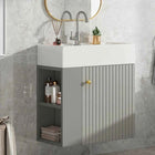 Bathroom Furniture Washbasin with Sink Cabinet 55 Cm, Sink Cabinet, Hanging Sink Cabinet White, Small Guest Bathroom Furniture