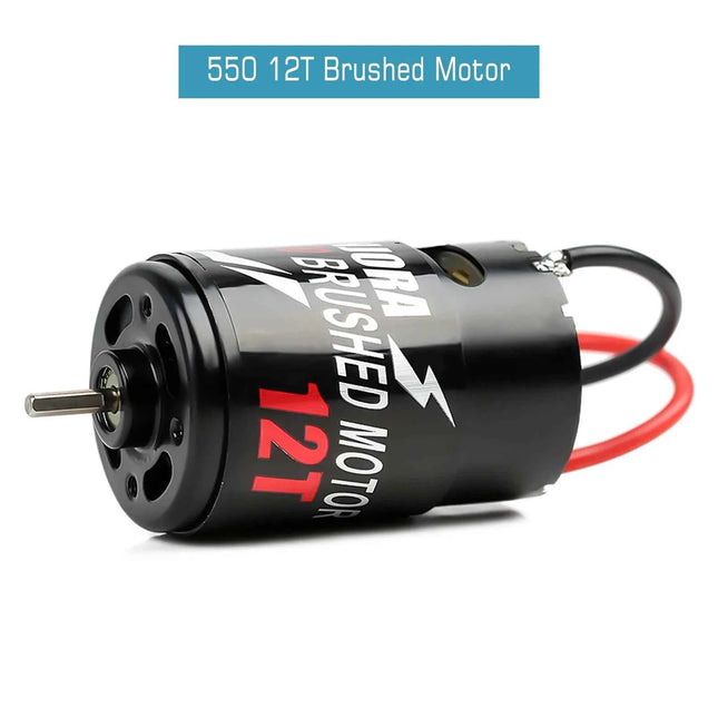 INJORA 550 Brushed Motor Waterproof 12T 21T 29T 35T 55T for 1:10 RC Crawler Axial SCX10 AXI03007 JL 90046 Slash TRX4 TRX6