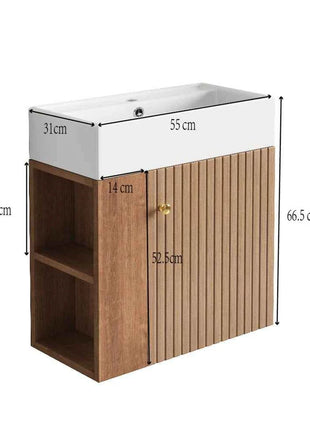 Bathroom Furniture Washbasin with Sink Cabinet 55 Cm, Sink Cabinet, Hanging Sink Cabinet White, Small Guest Bathroom Furniture