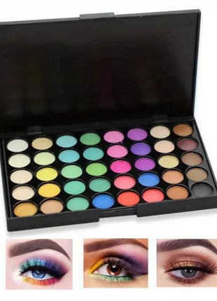 40 Colors Ultimate Eyeshadow Palette Matte & Shimmer Finishes Earth Tones Long-Lasting Smudge Proof Makeup Kit Korea Cosmetics