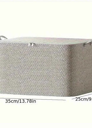 3-Piece Heavy-Duty Foldable Storage Boxes with Lids - Large Stackable Organizing Bins Made of Heavy-Duty Non-Woven Fabric