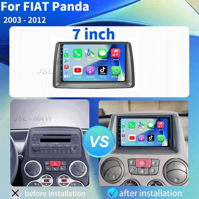 7" Car Radio Android 16 For FIAT Panda 2003 2004 2005 2006 2007 -2012 Stereo Multimedia Player Navigation Autoradio Carplay Auto