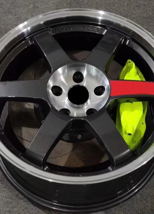 15 16 17 18 19 Doppia ruota sportiva in fusione grigio argento TE37 5x114.3 5x112 ruota in lega per auto passeggeri, adatta per Tesla Toyota