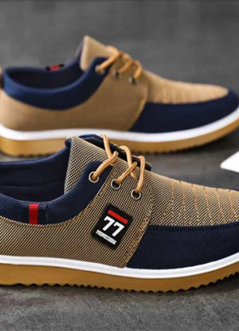 2025 Nuove scarpe da uomo alla moda alla moda Scarpe sportive casual Comode e versatili lavorate a maglia