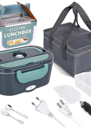 2-in-1 electric lunch box leak-proof portable food warmer 1.5/2/2.5 L microwave bento lunch box with stainless steel container