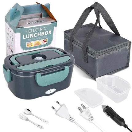 2-in-1 electric lunch box leak-proof portable food warmer 1.5/2/2.5 L microwave bento lunch box with stainless steel container