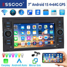 DAB For Ford Transit MK7 Fiesta Fusion Kuga C/S-Max Galaxy Android 15 4+64G Apple Carplay Android Auto Car Stereo GPS WIFI RDS
