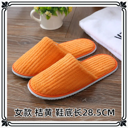 5 paia/lotto uomo donna usa e getta hotel pantofole per gli ospiti scivoli in cotone casa viaggio SPA pantofola ospitalità economici indoor slip-on