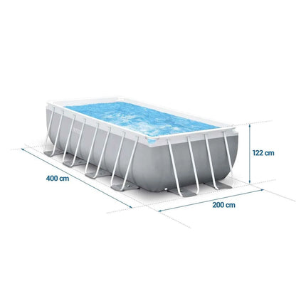 Piscina fuori terra con struttura 400x200x122 cm 18 in 1 INTEX 26790