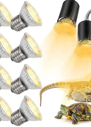25/50/75W UVA UVB Reptile Lamp Bulb Turtle Basking UV Light Bulbs Heating Light Pet Heat Lamp Amphibians Full Sunlamp
