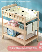 Diaper Changing Tables Solid Wood Baby Care Table Massage Bath Integrated Multifunctional Baby Bed Changing Table