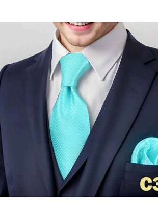 Set Cravatta e Fazzoletto Uomo Colorato 160cm - Accessori Matrimonio