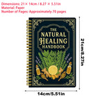 250x176x10mm Guida alla salute umana Libro Tema delle piante Mangiare Ricetta Rilegatura a spirale Libro naturale per la famiglia Adulto Anziani Chef Studio