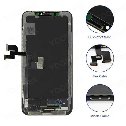 AAA + OLED per iPhone X XR 11 Display LCD XS MAX 11 PRO MAX 12 Pro Incell Digitzer Assembly per iPhone X XS LCD Touch Screen