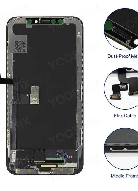 AAA + OLED per iPhone X XR 11 Display LCD XS MAX 11 PRO MAX 12 Pro Incell Digitzer Assembly per iPhone X XS LCD Touch Screen