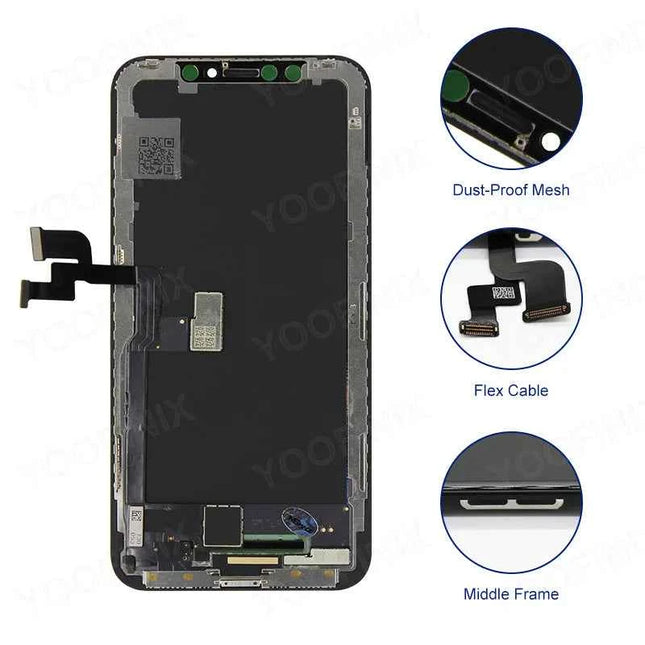 AAA + OLED per iPhone X XR 11 Display LCD XS MAX 11 PRO MAX 12 Pro Incell Digitzer Assembly per iPhone X XS LCD Touch Screen