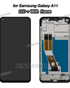 LCD testato di alta qualità per Samsung Galaxy A11 Display LCD Touch Screen Digitizer per Samsung con parti di ricambio per telaio