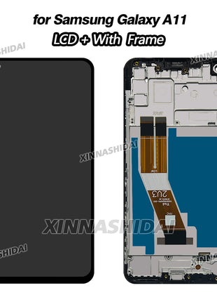 LCD testato di alta qualità per Samsung Galaxy A11 Display LCD Touch Screen Digitizer per Samsung con parti di ricambio per telaio