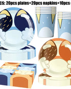 Nuovo cartone animato simpatico cane decorazione festa di compleanno kit cani blu tema buon compleanno piatti tovaglioli tazze stoviglie forniture per bambini