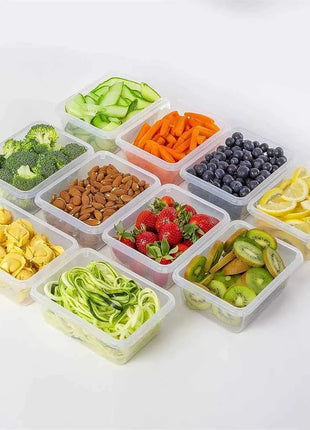 Kitchen Food Contianers Set, Microwave Dishwasher Safe BPA FREE 10pcs 840ML Containers Set With 10stickers and Marker
