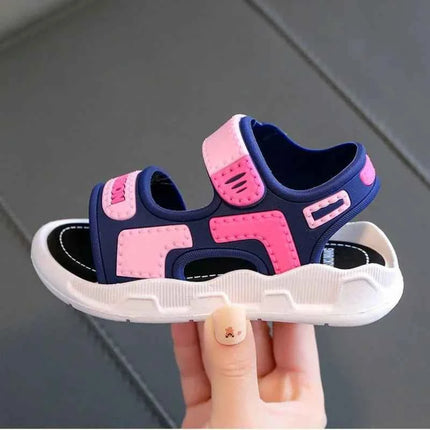 Sandali per bambini alla moda Scarpe per bambini Ragazzo Suola morbida antiscivolo Sandali per ragazze dei ragazzi Scarpe per bambini da spiaggia estiva 2-10 anni
