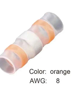 50PCS Heat Shrinkable Wire Connectors SST21 Waterproof Sleeve AWG22-18 Butt Electrical Splice Tinned Solder Seal Terminal