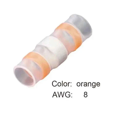 50PCS Heat Shrinkable Wire Connectors SST21 Waterproof Sleeve AWG22-18 Butt Electrical Splice Tinned Solder Seal Terminal