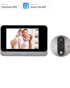 Yuezhe Tuya 3MP Spioncino Smart wifi campanello con fotocamera 4.3 pollici 1080P Eye 5000mAh PIR Allarme di movimento Alexa Bell per la casa