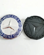 Set of 4 75mm Wheel Center Caps for Mercedes-Benz AMG W203 W206 W220 W205 W211 W212, Wheel Hub Caps with Benz Emblem