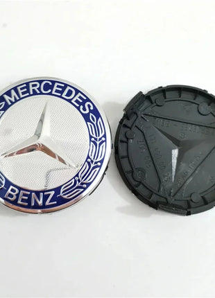 Set di 4 Coprimozzi da 75mm per Mercedes-Benz AMG W203 W206 W220 W205 W211 W212, Coperture per Cerchioni con Emblema Benz