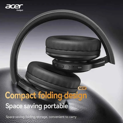 Acer Ohr559 Wireless Bluetooth Headset with High-Fidelity Stereo Bass Sound, Noise Reduction for Calls, Music, and Gaming, No Delay, Long Battery Life, Full-Ear Coverage, Comfortable Fit, with Microphone