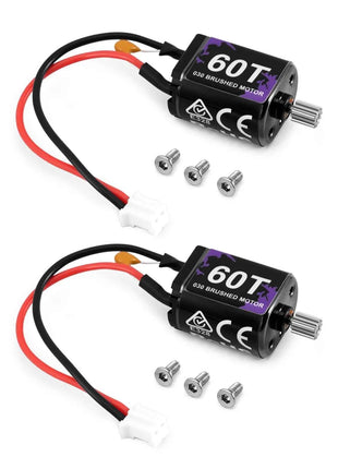 INJORA 60T 030-Size Brushed Motor for 1/30 Axial SCX30 (2-Pack)