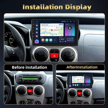 Podofo 2Din 8 + 128G Car Radio For Citroen Nemo/Peugeot Bipper/Fiat Fiorino Qubo 2008-2017 Android Auto Carplay GPS RDS Car Stereo