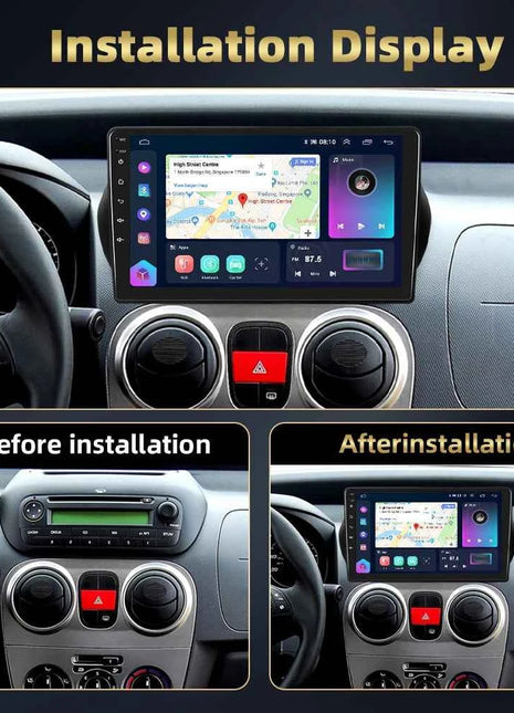 Podofo 2Din 8 + 128G Car Radio For Citroen Nemo/Peugeot Bipper/Fiat Fiorino Qubo 2008-2017 Android Auto Carplay GPS RDS Car Stereo