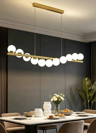Lampadario a Sospensione LED in Vetro Stile Nordico Italiano, Decorazione per Casa, Sala da Pranzo, Cucina, Moderno Lampadario da Soffitto per Bar e Soggiorno