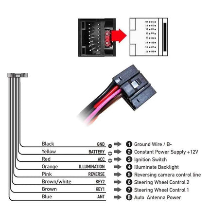 Cablaggio radio Decodificatore CAN Bus Spina da 16 pin a connettore 14 pin Ingresso audio RCA Adattatore cavo Android per auto per Volvo XC90 MK1