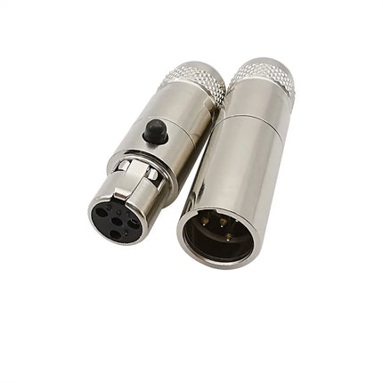 1 Coppia di Metallo Mini XLR 3/4/5/6 Spille Spina Femmina Maschio Martinetti Telaio Pannello Presa Audio Microfono Cavo di Saldatura connettore