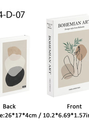 Boho Bauhaus Picasso Matisse Cucina Libri finti Decorazione Tavolino di moda di lusso Scatola portaoggetti decorativa Decorazione estetica