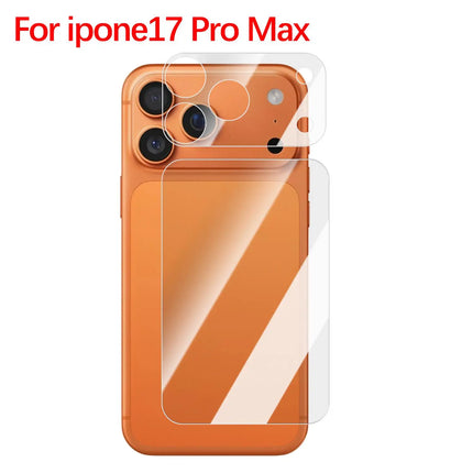 1-3 set 17PM pellicole protettive per iPhone 17 Pro Max 17Pro protezione dello schermo posteriore morbida PET ultra sottile trasparente pellicola per lenti antigraffio