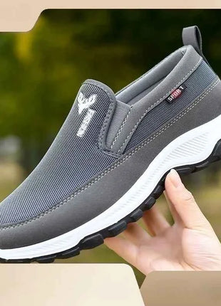 Men Running Hiking Sneakers Breathable Orthopedic Travel Plimsolls Slip On Comfortable for Outdoor Activity Hiking Walking